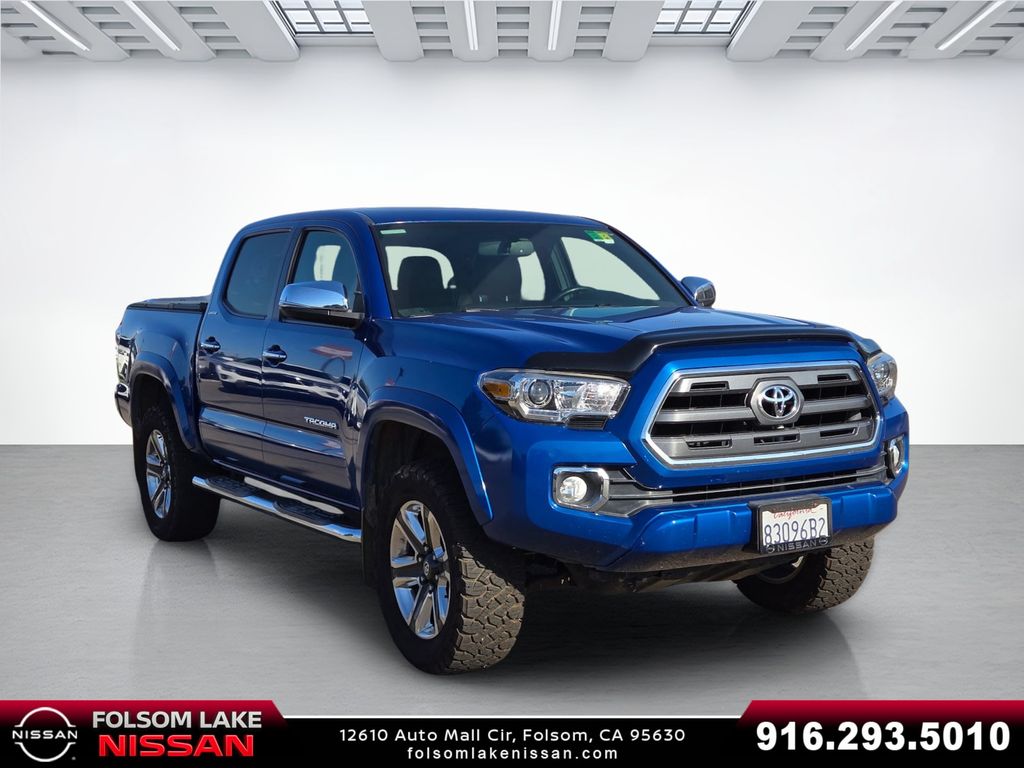 Blazing Blue Pearl 2017 Toyota Tacoma Pickup Truck Four-Wheel Drive 6-Speed Automatic