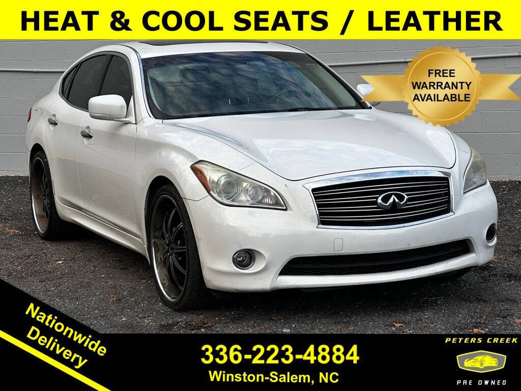 Moonlight White 2013 INFINITI M37 RWD Sedan Rear-Wheel Drive 7-Speed Automatic
