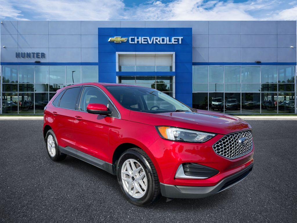 Rapid Red Metallic Tinted Clearcoat 2024 Ford Edge SUV / Crossover All-Wheel Drive 8-Speed Automatic