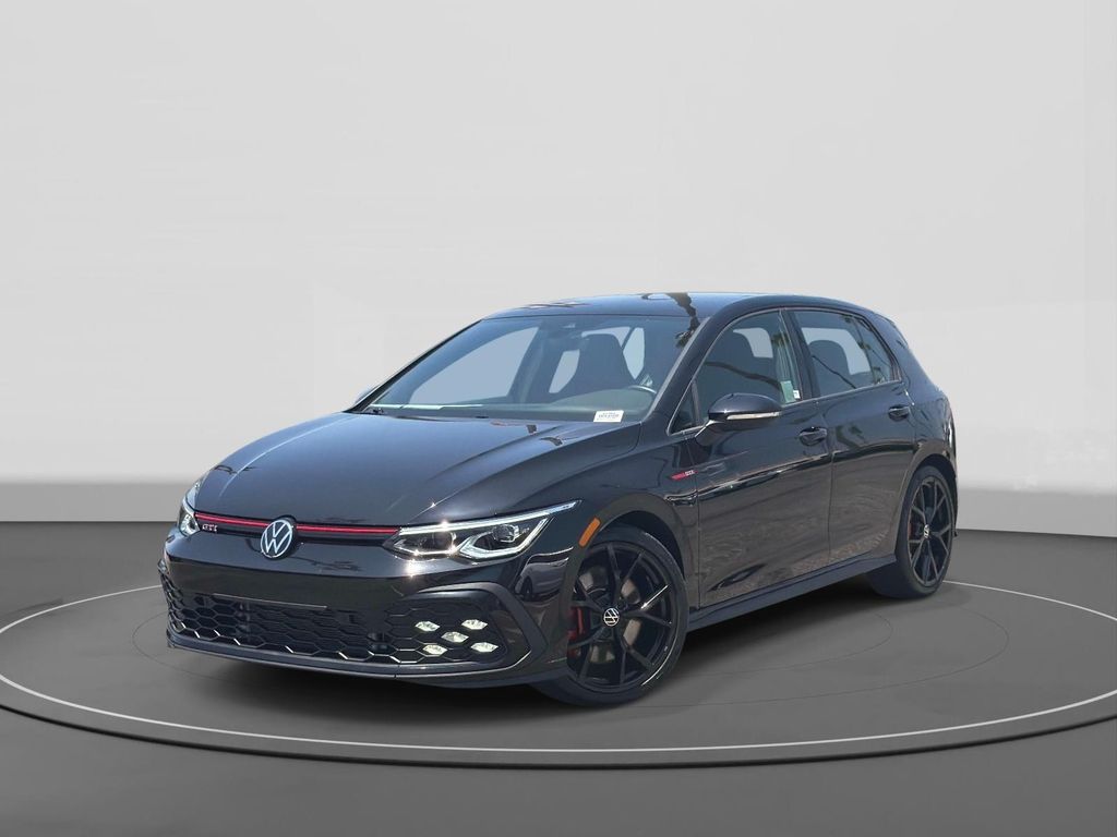 Deep Black Pearl 2024 Volkswagen Golf GTI Hatchback Front-Wheel Drive 6-Speed Manual