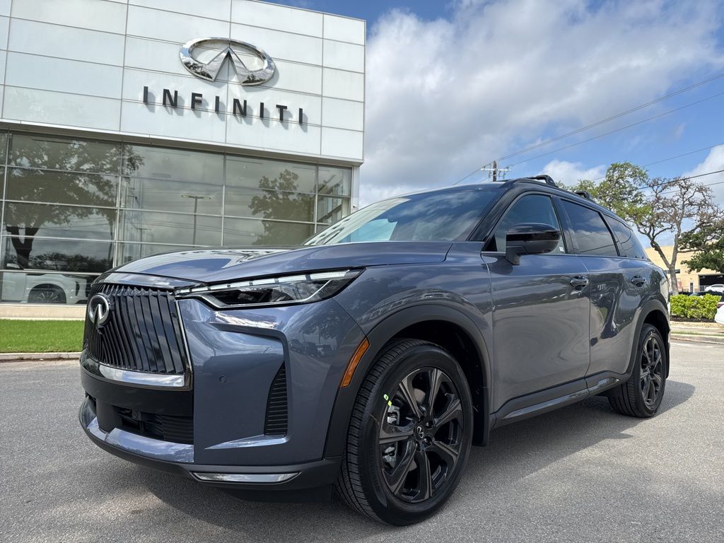 Moonbow Blue/Black Obsidian 2026 INFINITI QX60 Autograph AWD SUV / Crossover All-Wheel Drive 9-Speed Automatic