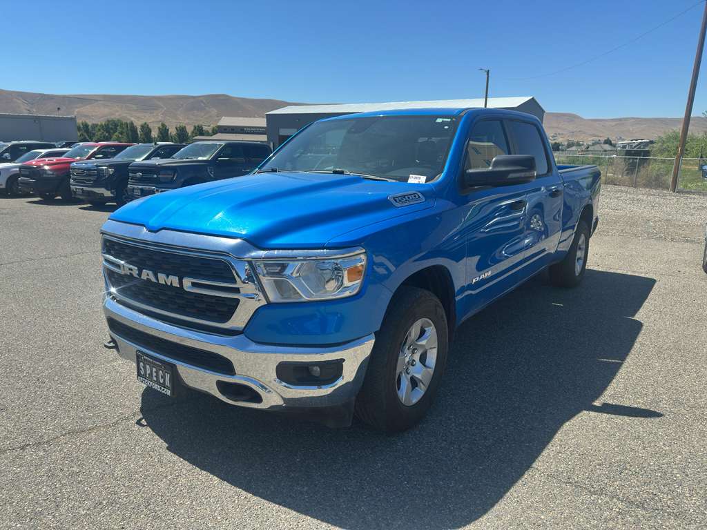 Hydro Blue Pearlcoat 2024 RAM 1500 Pickup Truck Four-Wheel Drive 8-Speed Automatic