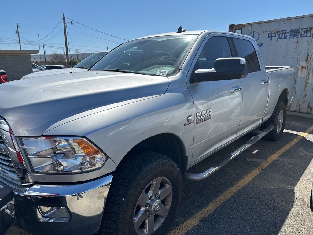 Bright Silver Metallic Clearcoat 2015 RAM 2500 Big Horn Crew Cab 4WD Pickup Truck Four-Wheel Drive 6-Speed Automatic