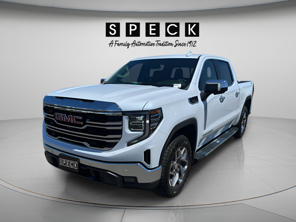 GLACIER WHITE TRICOAT 2026 GMC Sierra 1500 Pickup Truck Four-Wheel Drive Automatic