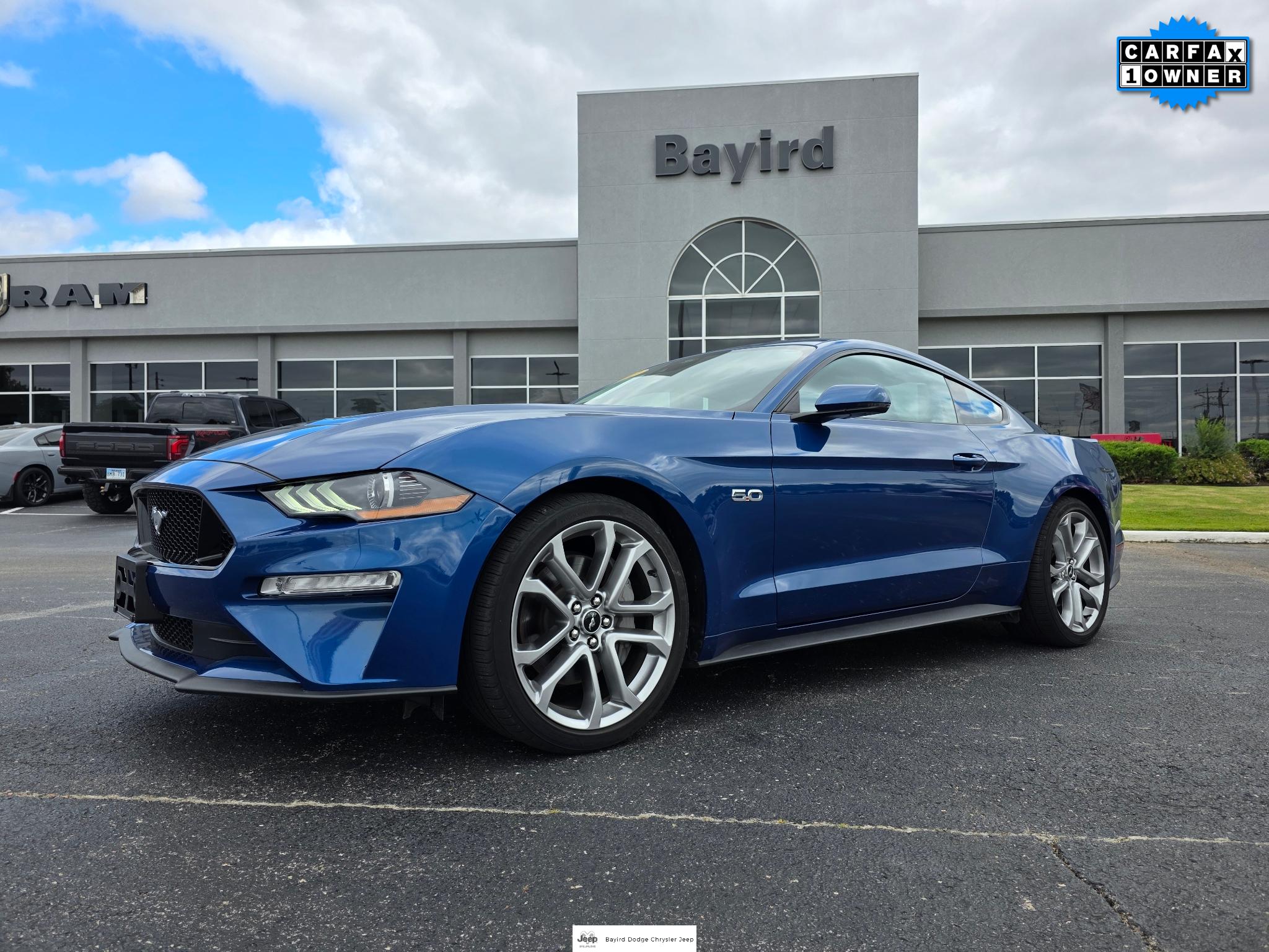 Atlas Blue Metallic 2022 Ford Mustang Coupe Rear-Wheel Drive