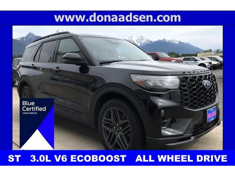 Agate Black Metallic 2025 Ford Explorer SUV / Crossover All-Wheel Drive Automatic