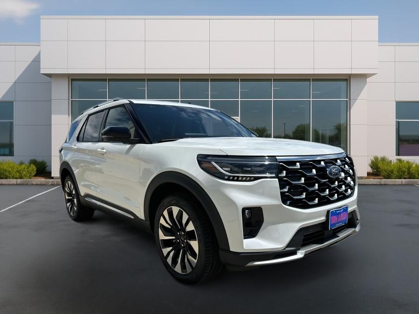 Star White Metallic Tri-Coat 2026 Ford Explorer SUV / Crossover All-Wheel Drive Automatic