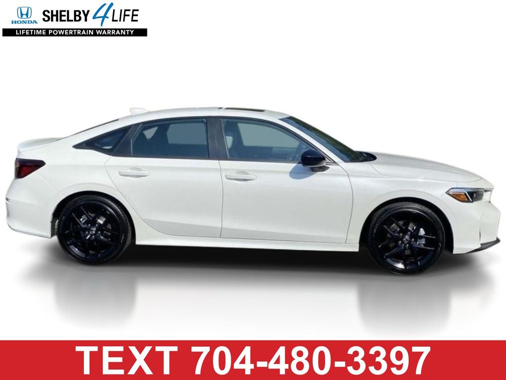 Gray (NH-883PX/PLATINUM) 2025 Honda Civic Hybrid Sedan Front-Wheel Drive Continuously Variable Transmission
