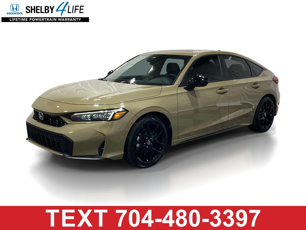 Sand Dune Pearl 2026 Honda Civic Hybrid Hatchback Front-Wheel Drive Continuously Variable Transmission