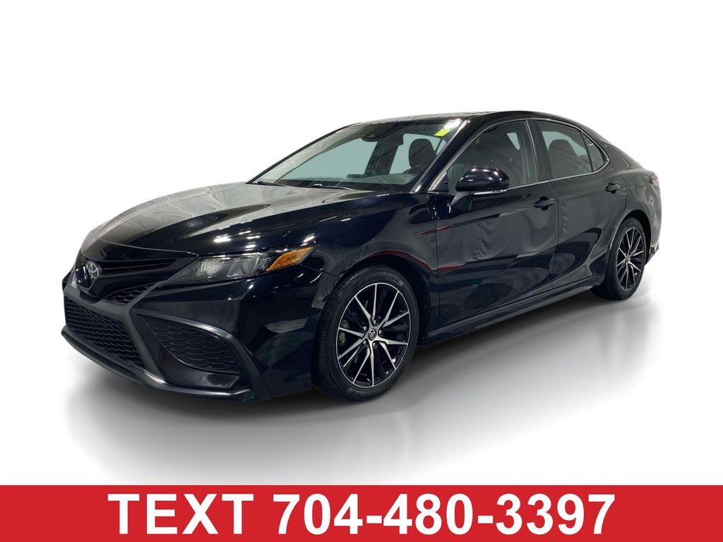Midnight Black Metallic 2021 Toyota Camry Sedan All-Wheel Drive 8-Speed Automatic