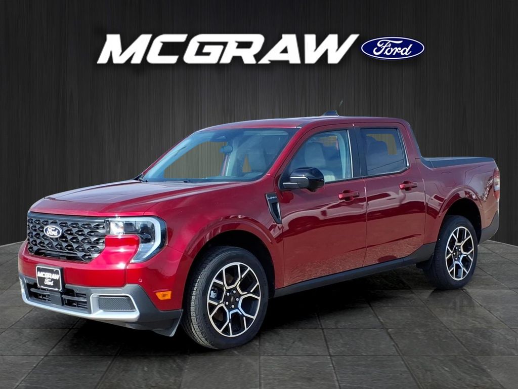 Ruby Red Metallic 2025 Ford Maverick Pickup Truck All-Wheel Drive 8-Speed Automatic