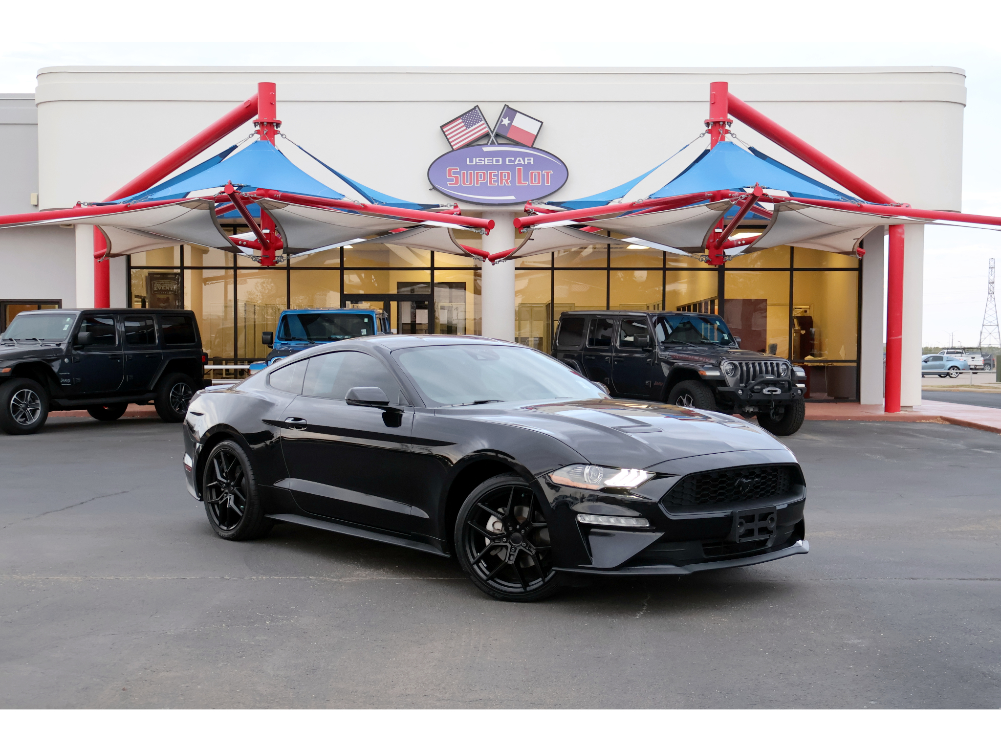 Shadow Black 2023 Ford Mustang Coupe Rear-Wheel Drive Automatic