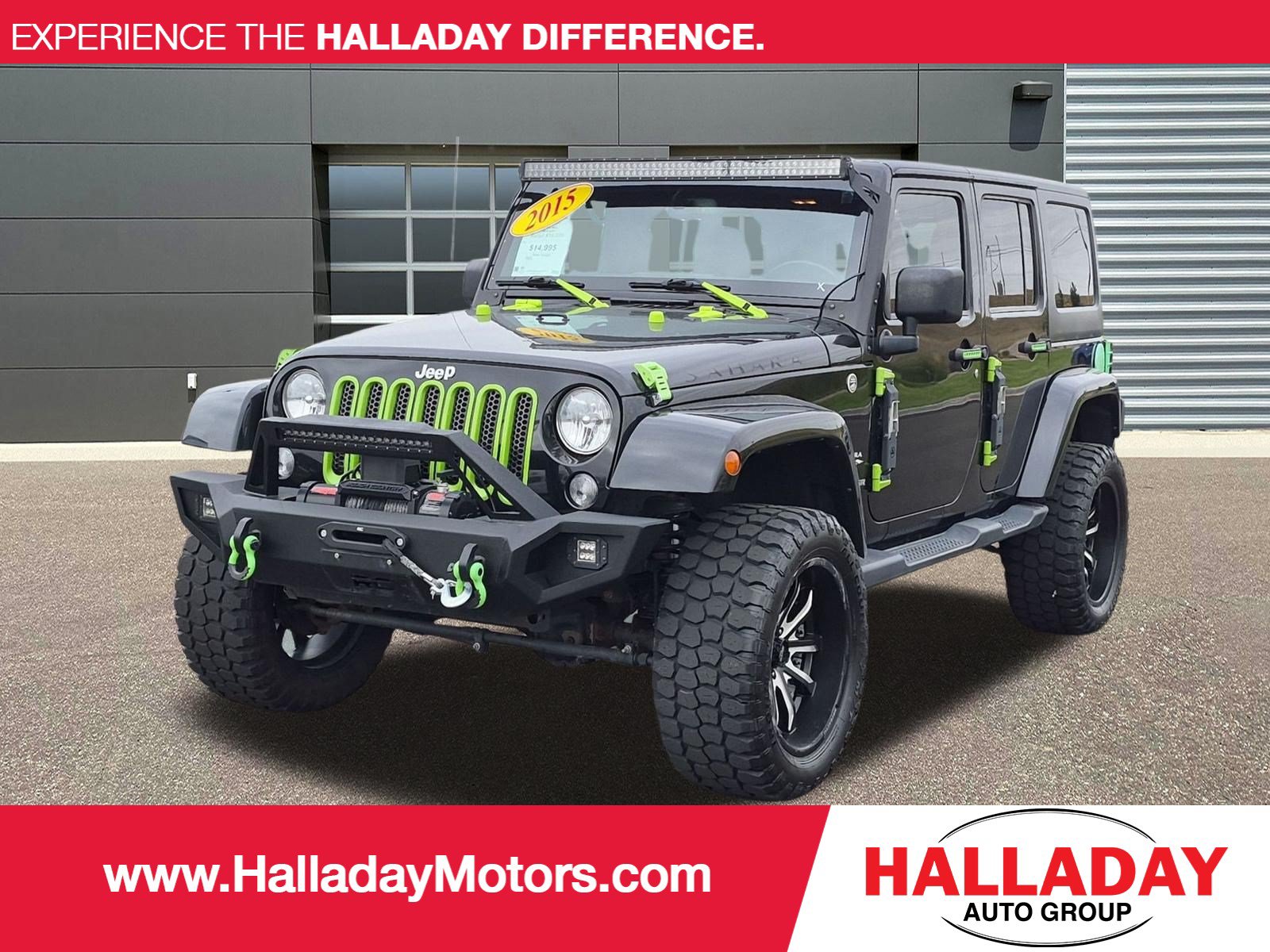 Black Clearcoat 2015 Jeep Wrangler SUV / Crossover Four-Wheel Drive 5-Speed Automatic