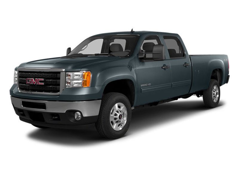 Onyx Black 2014 GMC Sierra 3500HD SLT Crew Cab 4WD Pickup Truck Four-Wheel Drive 6-Speed Automatic