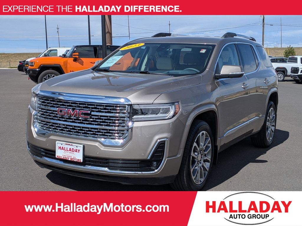 Light Stone Metallic 2023 GMC Acadia Denali AWD SUV / Crossover Four-Wheel Drive 9-Speed Automatic