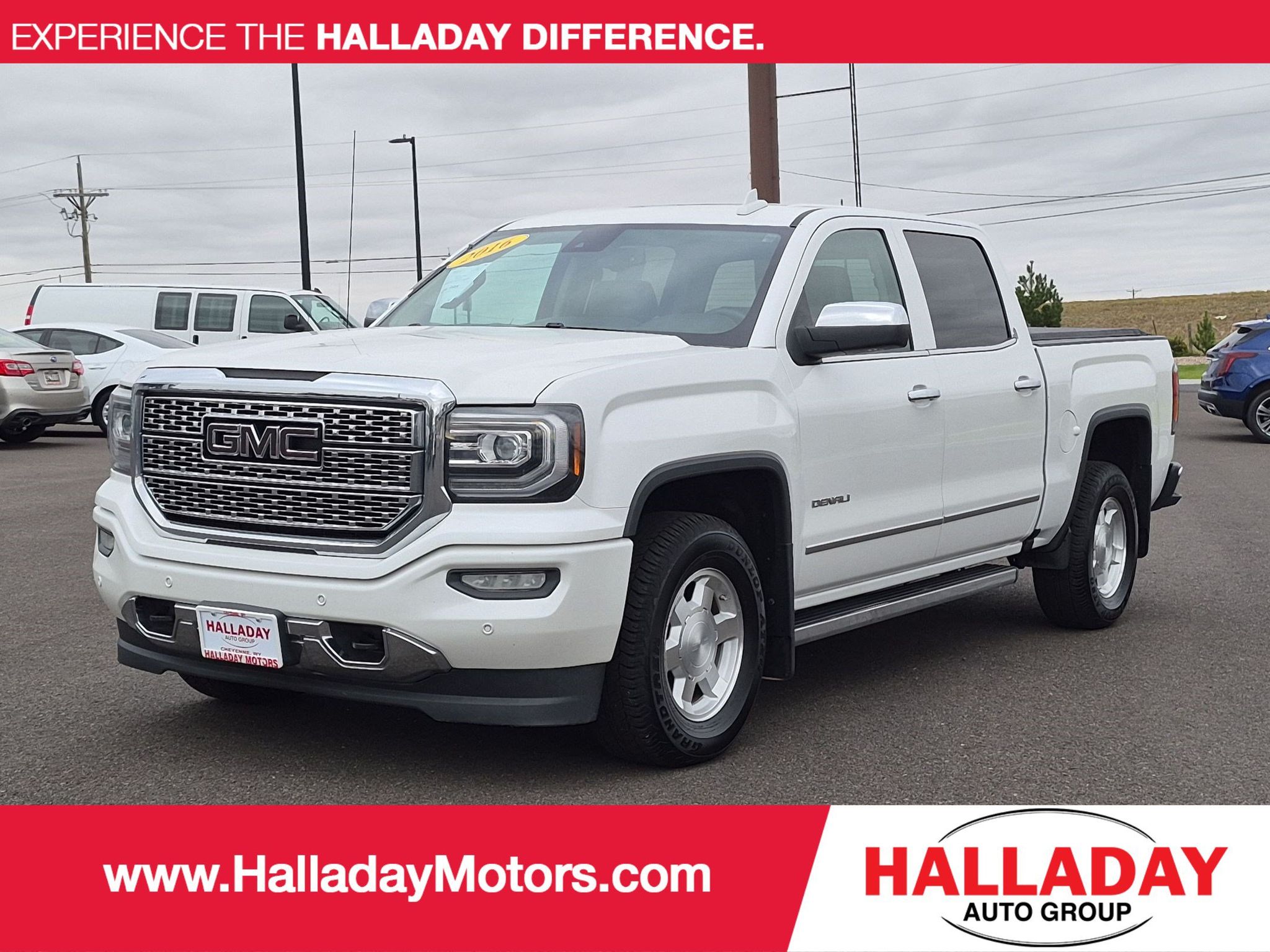 White Frost Tricoat 2016 GMC Sierra 1500 Pickup Truck Four-Wheel Drive 8-Speed Automatic