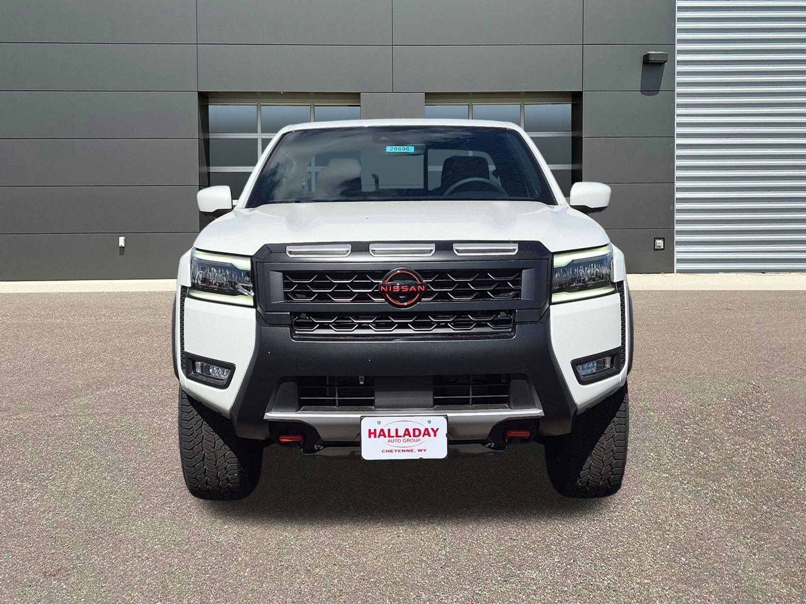 Glacier White 2026 Nissan Frontier Pickup Truck Four-Wheel Drive 9-Speed Automatic Overdrive