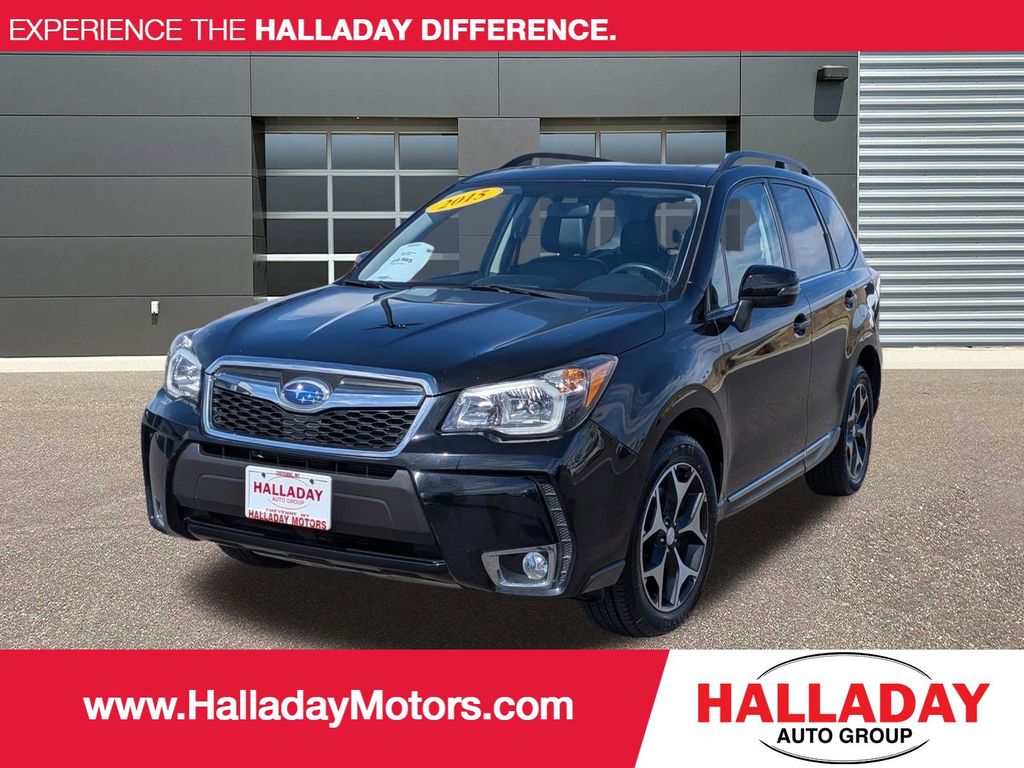 Crystal Black Silica 2015 Subaru Forester 2.0XT Touring SUV / Crossover All-Wheel Drive 8-Speed CVT