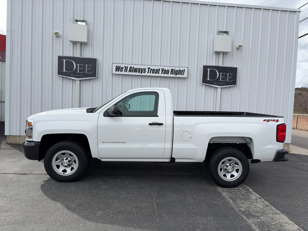 Summit White 2018 Chevrolet Silverado 1500 Work Truck 4WD Pickup Truck Four-Wheel Drive 6-Speed Automatic