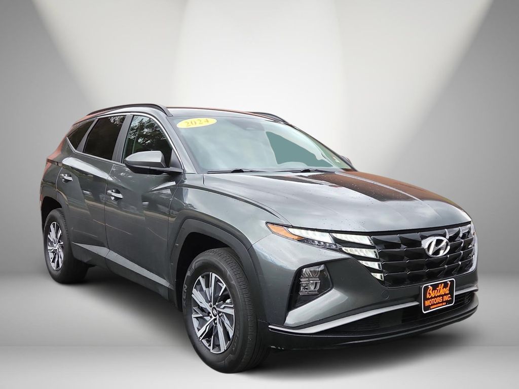Amazon Gray 2024 Hyundai Tucson Hybrid Blue AWD SUV / Crossover All-Wheel Drive 6-Speed Automatic