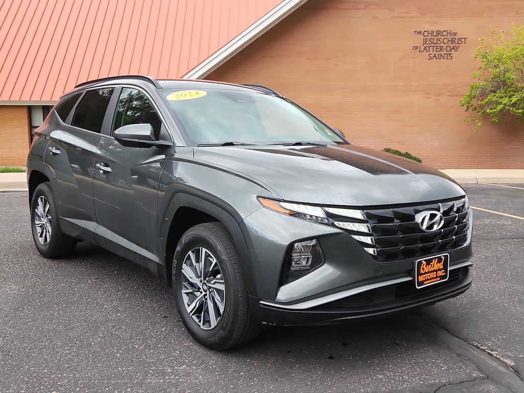 Amazon Gray 2024 Hyundai Tucson Hybrid Blue AWD SUV / Crossover All-Wheel Drive 6-Speed Automatic