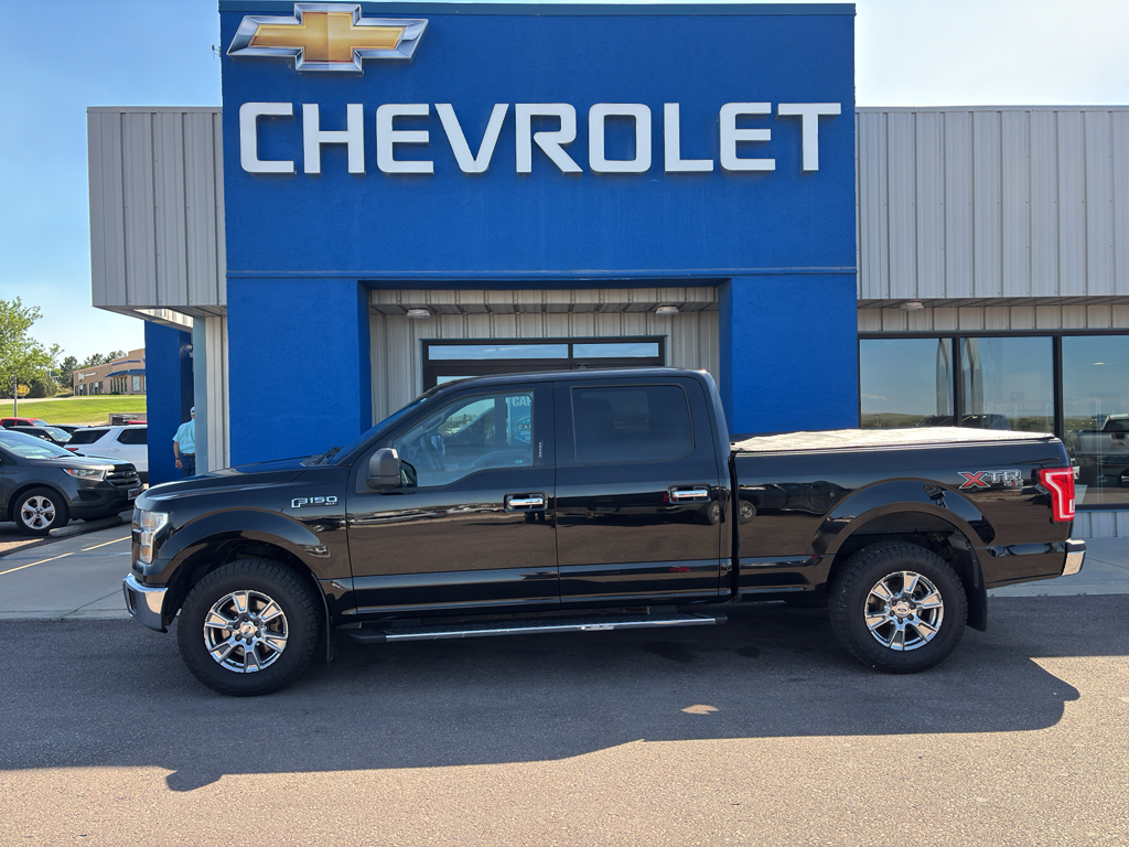 Shadow Black 2016 Ford F-150 XLT SuperCrew LB 4WD Pickup Truck Four-Wheel Drive 6-Speed Automatic