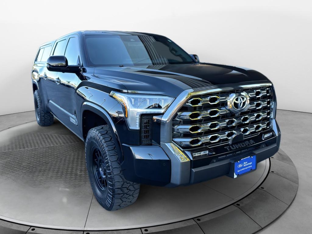 Midnight Black Metallic 2026 Toyota Tundra Platinum CrewMax Cab LB 4WD Pickup Truck Four-Wheel Drive Automatic