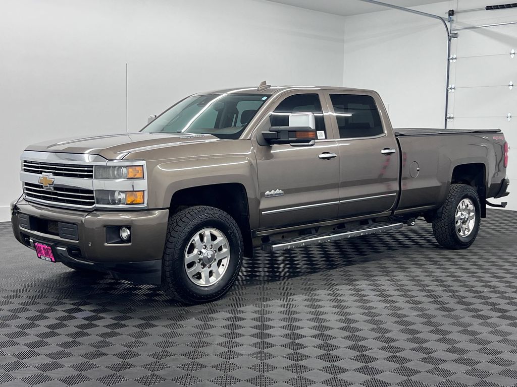 Brownstone Metallic 2015 Chevrolet Silverado 3500HD Pickup Truck Four-Wheel Drive 6-Speed Automatic