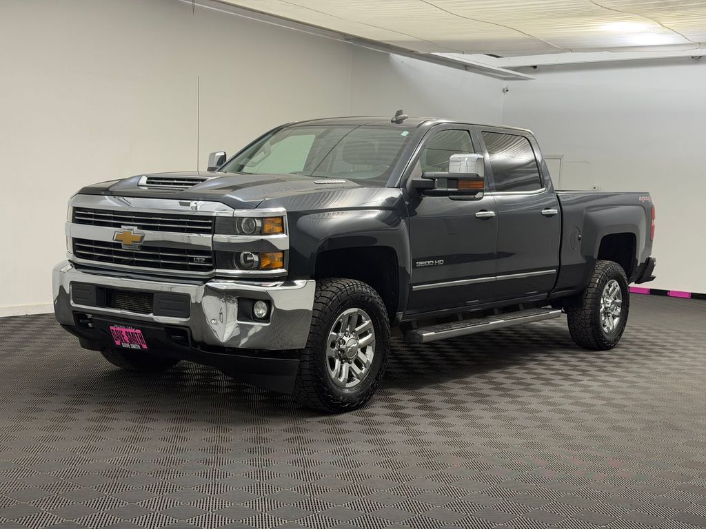 Gray (Graphite Metallic) 2017 Chevrolet Silverado 3500HD Pickup Truck Four-Wheel Drive 6-Speed Automatic