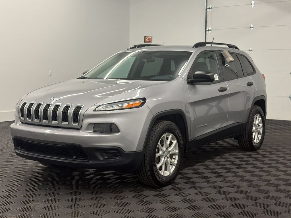 Billet Silver Metallic Clearcoat 2017 Jeep Cherokee SUV / Crossover Four-Wheel Drive 9-Speed Automatic