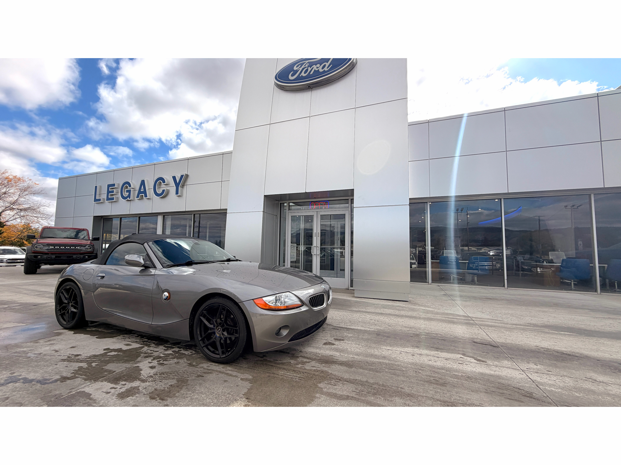 Blue 2003 BMW Z4 Convertible Rear-Wheel Drive 6-Speed Manual