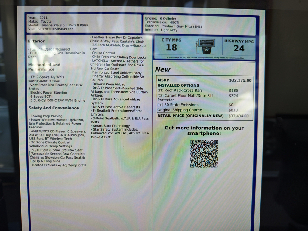 2011 Toyota Sienna XLE