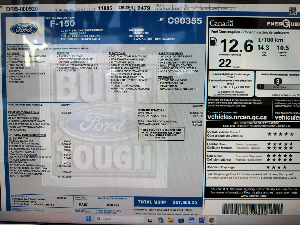 2018 Ford F-150 Lariat