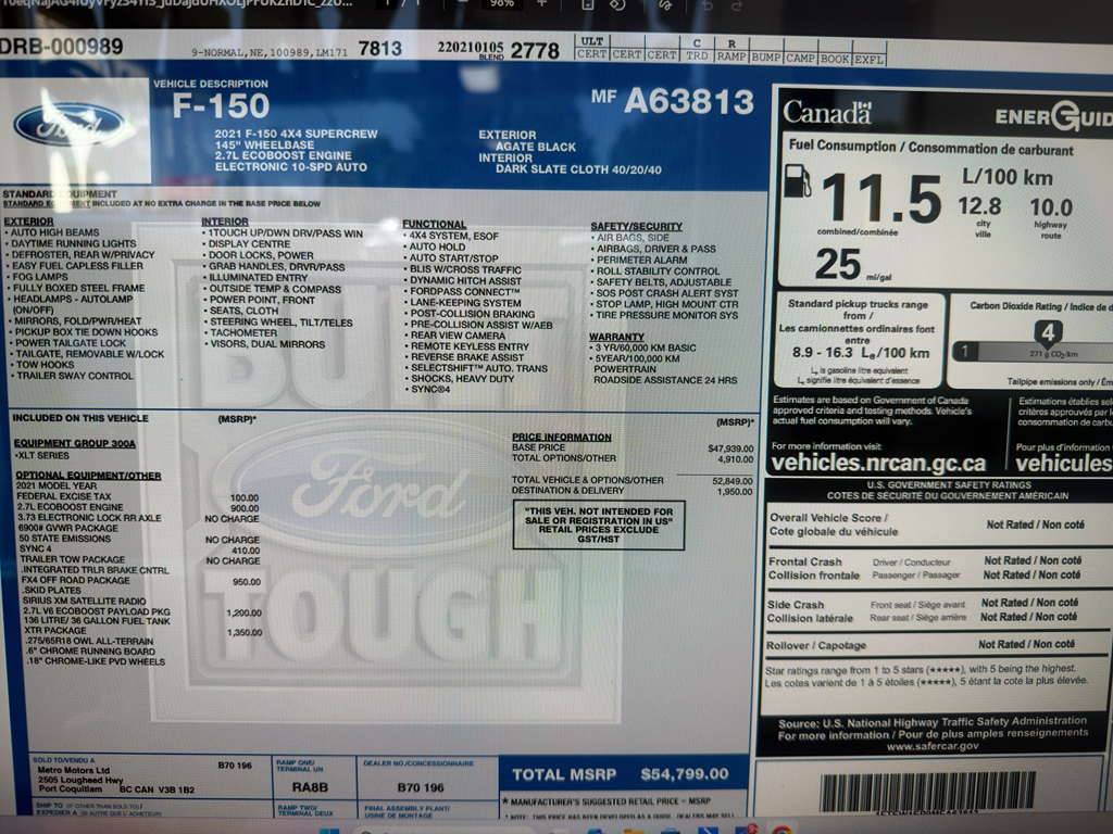 2021 Ford F-150 XLT