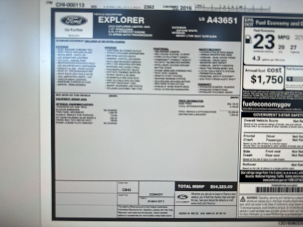 2020 Ford Explorer Limited