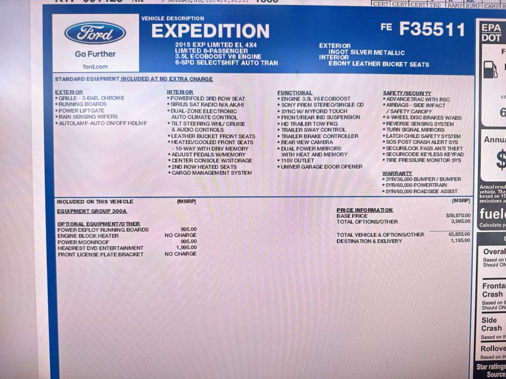 2015 Ford Expedition EL Limited *EL*