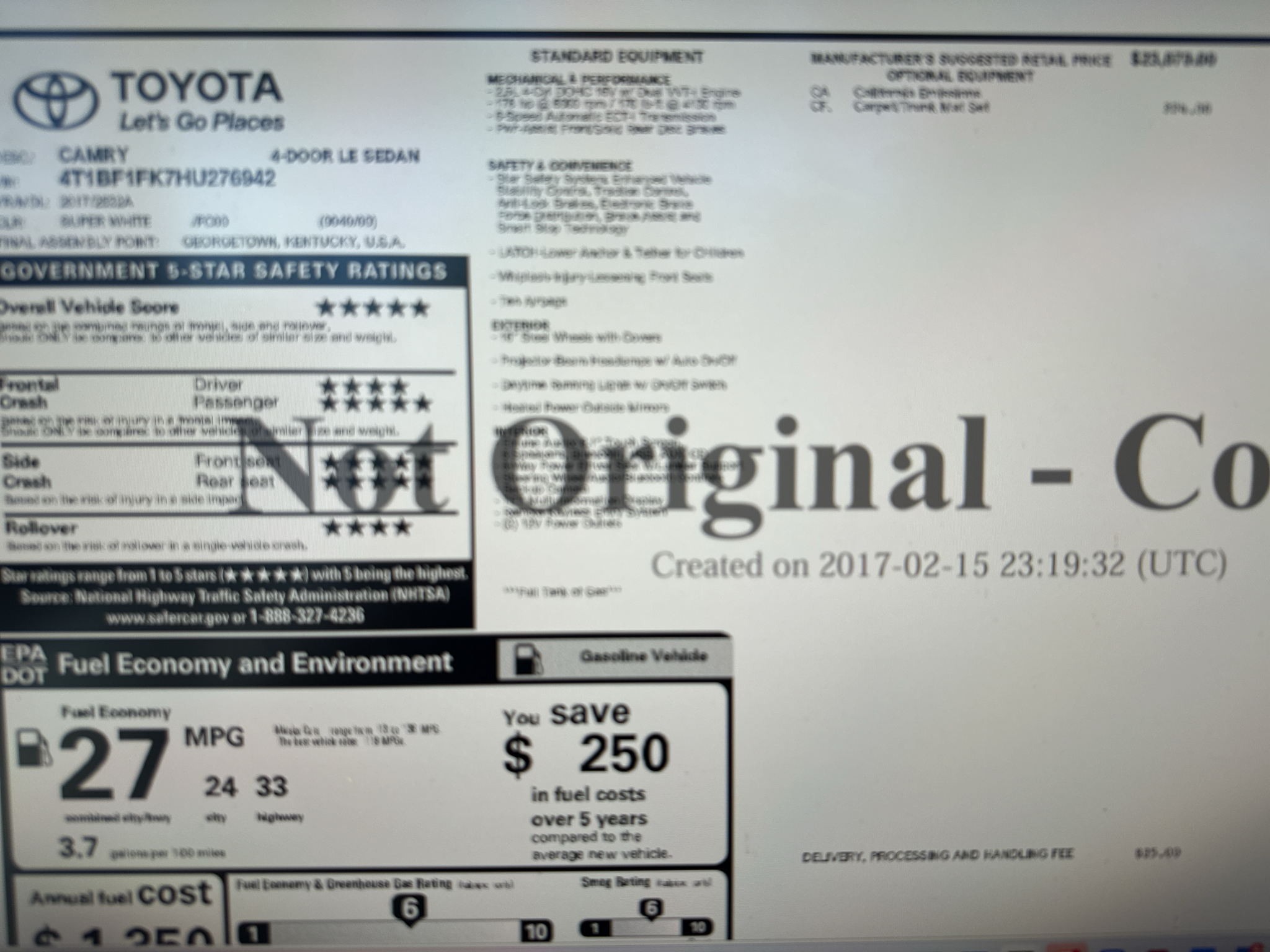 Window sticker