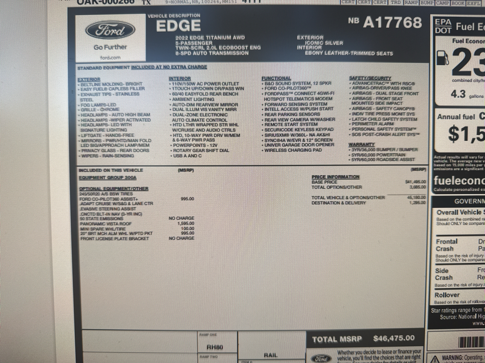 2022 Ford Edge Titanium