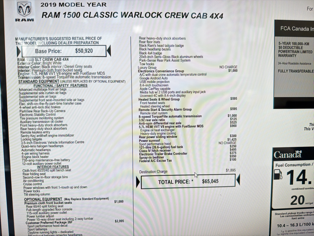 2019 Ram 1500 Classic WARLOCK