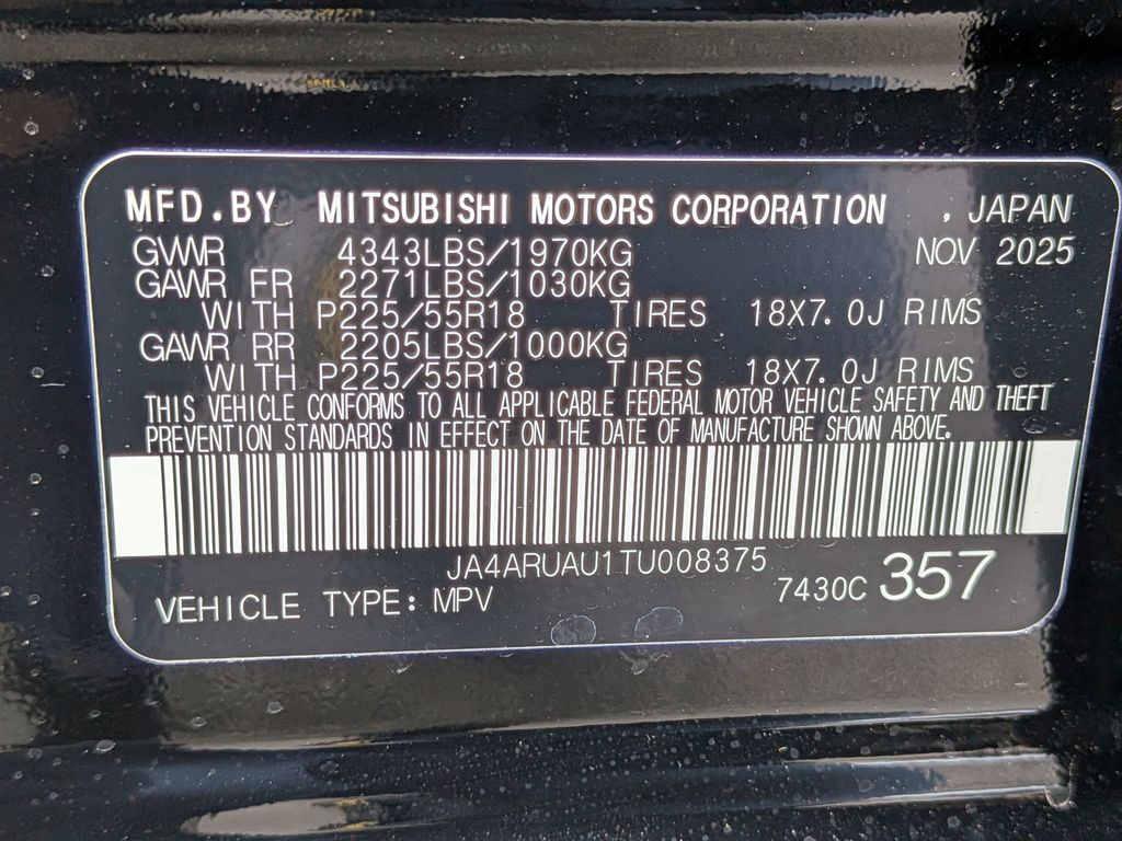 2026 Mitsubishi Outlander Sport ES Labrador Black Pearl at Griffin CDJR