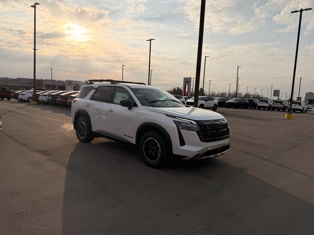 2026 Nissan Pathfinder Rock Creek in Everest White Pearl Tricoat