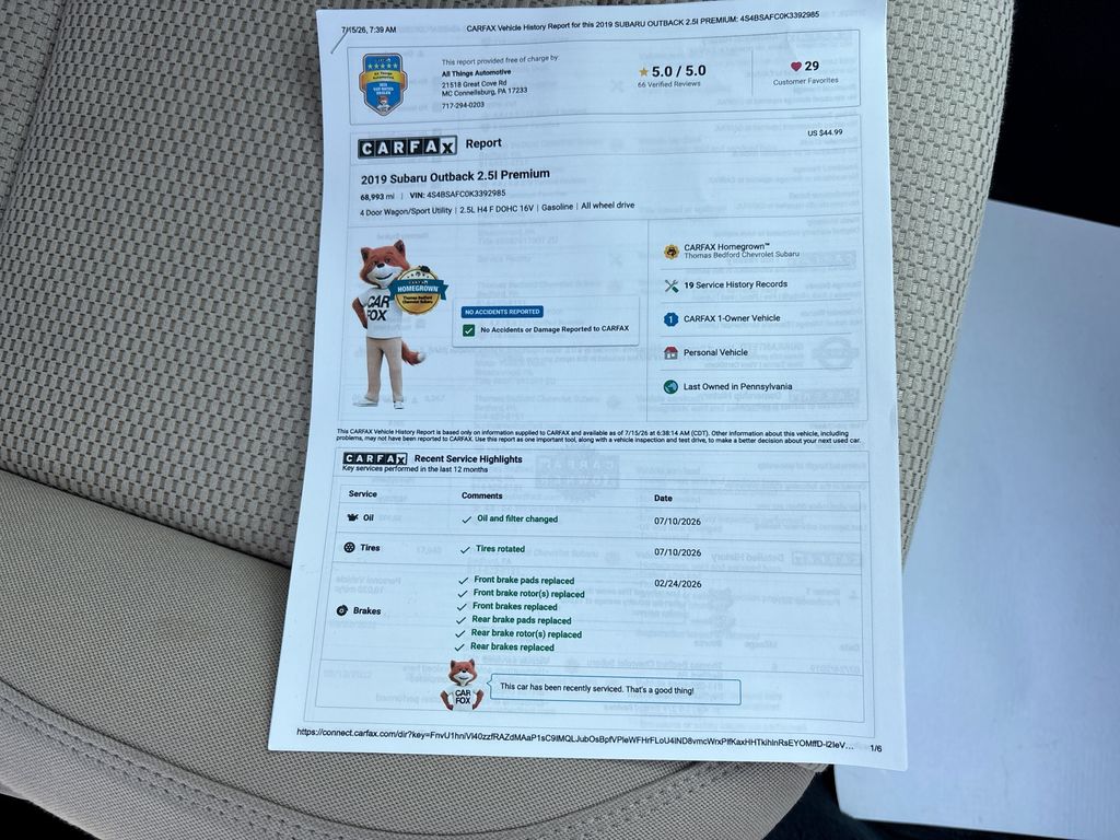 Used 2019 Subaru Outback SUV