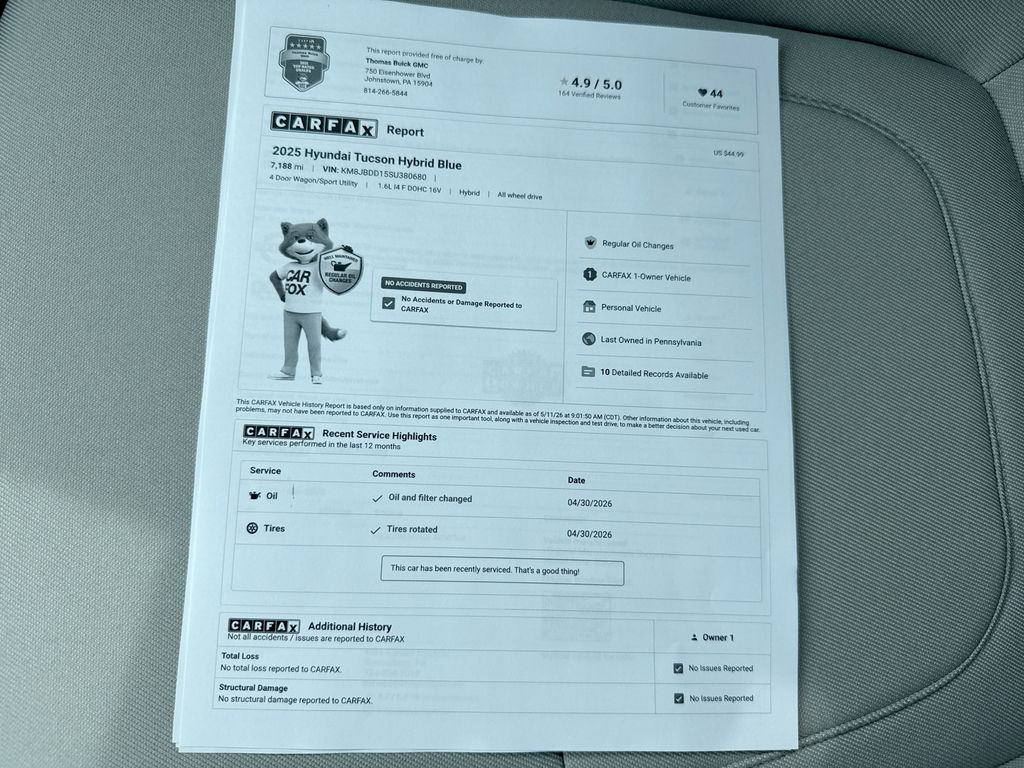 Used 2025 Hyundai Tucson Hybrid SUV