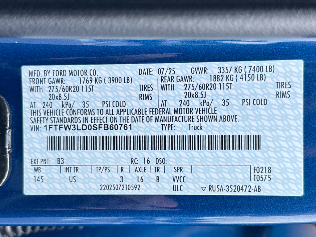 New 2025 Atlas Blue Metallic Ford XLT image 34