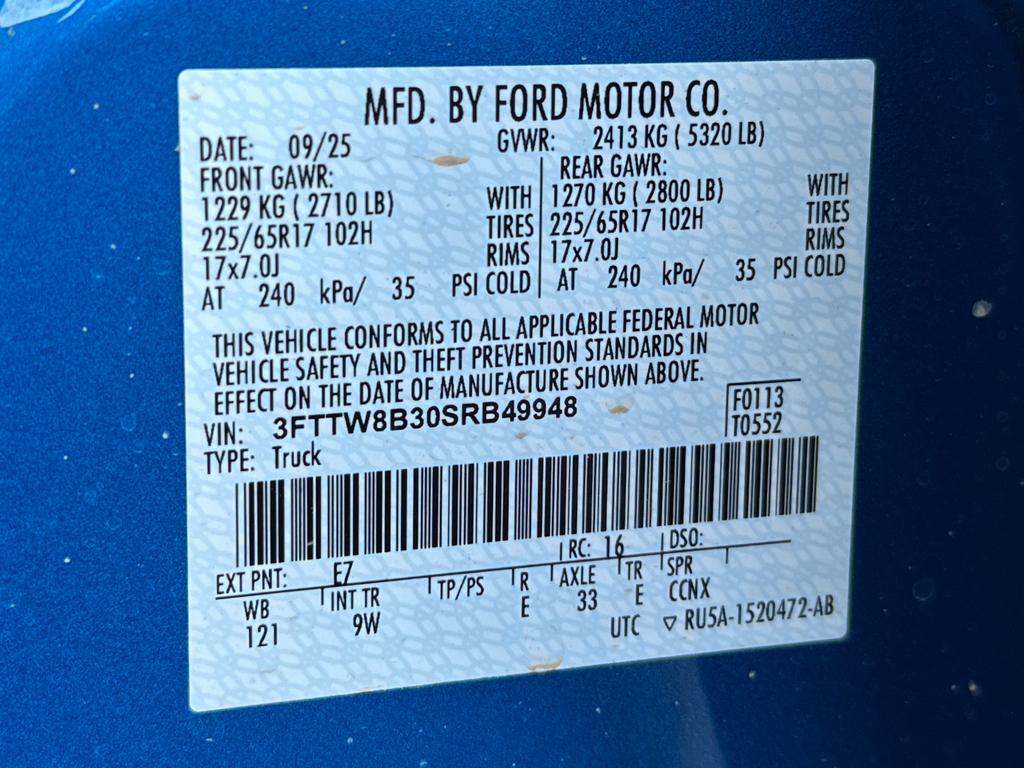 New 2025 Velocity Blue Ford XL image 27