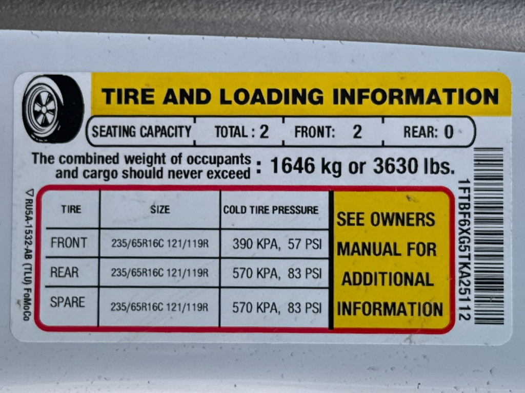 New 2026 Oxford White Ford Base w/9,950 lb. GVWR image 33