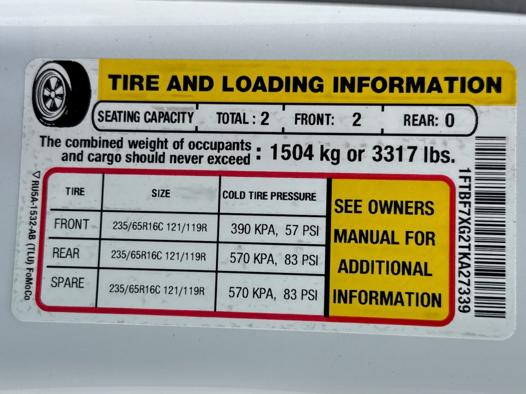 New 2026 Oxford White Ford Base w/9,950 lb. GVWR image 33