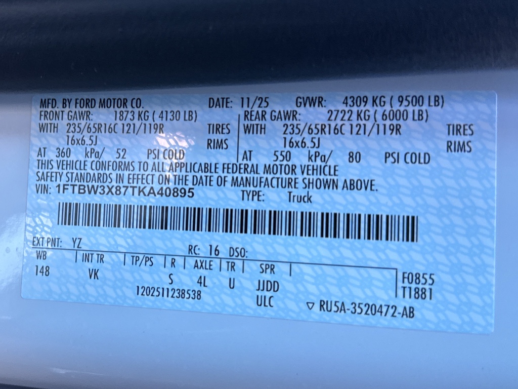 New 2026 Oxford White Ford Base image 29