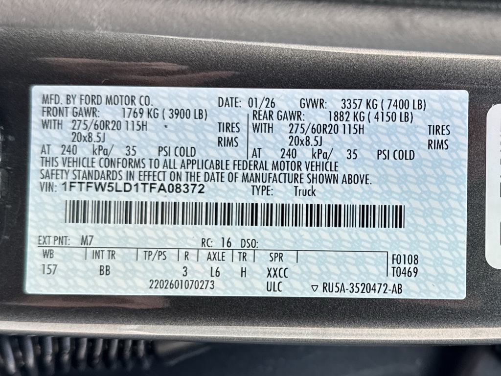 New 2026 Carbonized Gray Metallic Ford LARIAT image 31