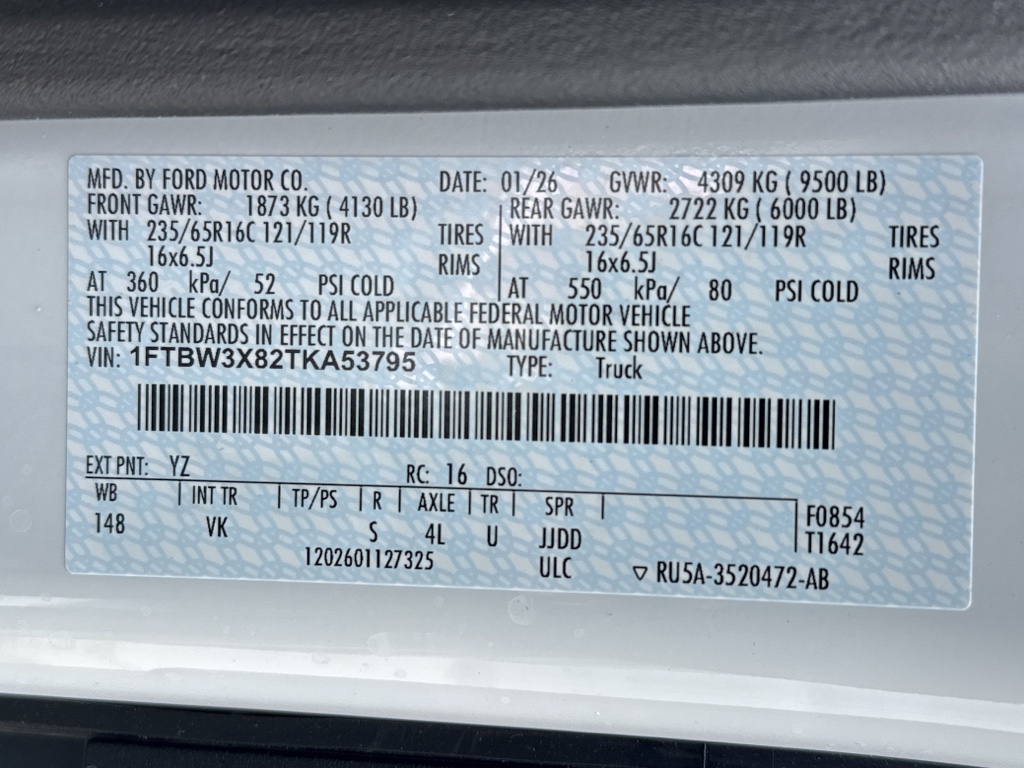 New 2026 Oxford White Ford Base image 33